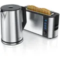 Produktbild: Arendo Frühstücks-Set in silber - Wasserkocher / Toaster
