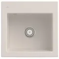 Produktbild: Villeroy und Boch Subway 50 S Einbauspüle 331501KR mit Ablaufgarnitur, 525 x 510 mm, Handbetätigung, crema CeramicPlus