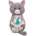 Produktbild: NICI 62166 Kuscheltier Katze grau & Fisch 35x20cm GREEN (40 cm) (62166)