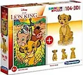 Produktbild: Clementoni 104+3D Puzzle Lion King 20158 X6