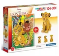 Produktbild: Disney 3D-Puzzle Clementoni 104+3D Puzzle Lion King 20158 X6, Puzzleteile