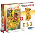 Produktbild: Clementoni 104+3D Puzzle Lion King 20158 X6