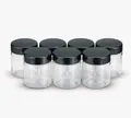 Produktbild: Severin EG 3514 Joghurt Ersatzgläser mit Deckel Schwarz 7x 150ml