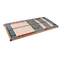 Produktbild: 7 Zonen Lattenrost Rhodos® NV | 44 Leisten | Triokautschukkappen | Querholme 100% BUCHE massiv | Mittelgurt | fertig montiert | TÜV/GS Gesichert Geprüft ID 1111212908 | 100 x 220 cm