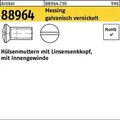 Produktbild: Hülsenmuttern Messing Gal Ni Liko M 4 X 20 Ms Ni S 200 Stk