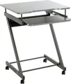 Produktbild: Computerwagen HAKU, 2 Ablageflächen, bis 15 kg, 4 Rollen, B 600 x T 490 x H 750 mm, Stahl/Holz, anthrazit 665669