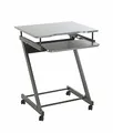Produktbild: HAKU Computertisch auf Rollen anthrazit, MDF, Metall - Maße: B 60 cm x H 75 cm x T 49 cm, Style: Modern