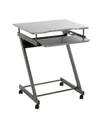 Produktbild: HAKU Schreibtisch HAKU Möbel Computertisch auf Rollen - anthrazit - H. 75cm x B. 60cm (1 Stück)