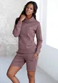 Produktbild: Bench. Loungewear Longsweatshirt mit Stehkragen in Layeroptik und Kängurutasche, Loungewear