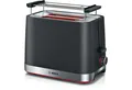 Produktbild: BOSCH Toaster Toaster TAT4M223 für 2 Scheiben, 950 W, Schwarz, mit Brötchenaufsatz