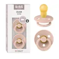 Produktbild: BIBS Pacifiers | Natural Rubber Baby Pacifier | Set of 2 BPA-Free Soothers | Made in Denmark | Blush | Size 18-36 Months