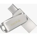 Produktbild: 128 GB SanDisk Ultra Dual Drive Luxe silber USB 3.0 und Typ C