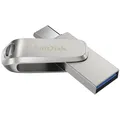 Produktbild: SanDisk USB-Stick Ultra Dual Drive Luxe Type-C silber 128 GB