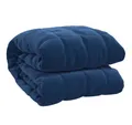 Produktbild: vidaXL Bettüberwurf Gewichtsdecke Blau 137x200 cm 6 kg Stoff