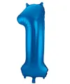 Produktbild: Folat 631419 - Folienballon Zahl 1 - blau - ca. 86 cm