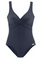 Produktbild: Lascana Damen Badeanzug Raffungen, Knoten-Effekt, Softcups, Shaping