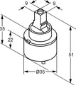 Produktbild: Kludi -Ersatzteil Steuereinheit 35 mm Neutral Kludi GmbH & Co. KG 7560500-00