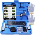 Produktbild: MAIKEHIGH Reifen Reparaturset, Heavy Duty Reifenreparaturset Auto - 70 Stück Set für Motorrad, ATV, Jeep, LKW, Traktor Flat Reparatur Set