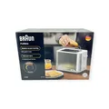 Produktbild: Braun PureShine Toaster 900W – Brötchenaufsatz HT1510WH Toastautomat