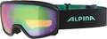 Produktbild: ALPINA SCARABEO JR. Q-LITE - Verspiegelte, Kontrastverstärkende OTG Skibrille Mit 100% UV-Schutz Für Kinder, black-aqua matt, One Size