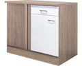 Produktbild: Flex Well Eckunterschrank Samoa BxTxH 110 x 60 x 85 cm weiß matt zerlegt Anschla