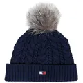 Produktbild: Tommy Hilfiger Equestrian Strickmütze Strickmütze Statement rot