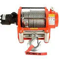 Produktbild: Winchmax 20000 lb / 9072 kg Original Orange Hydraulische Winde. 25m x 14mm Stahlseil. 1/2 Zoll Gabelkopfhaken.