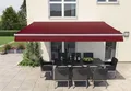 Produktbild: Gelenkarm-Markise Berlin bordeaux rot Breite 300 cm, Ausfall 200 cm