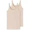 Produktbild: SCHIESSER Damen Trägertop, 2er Pack - Single Jersey, Serie 95/5, uni Beige (Sand) / M