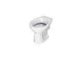 Produktbild: Geberit PARIS Stand-WC Flachspüler weiß aus Keramik mit klassischer Form und glasierter Oberfläche für Badezimmer oder Gäste-WC, mit Flachspülung und Abgang waagerecht, Höhe 390 mm - 4010000 (004010000)