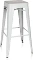 Produktbild: hjh OFFICE Barhocker VANTAGGIO HIGH Metall Hocker bis 150 kg belastbar Sitzhöhe 77 cm