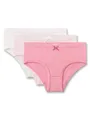 Produktbild: Sanetta Mädchen-Hüftslip (Dreierpack) rosa & weiß | Hochwertige und nachhaltige Unterhose für Mädchen aus Baumwoll-Mix.