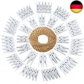 Produktbild: Weiße Holzklammern,100 Stück Holz Wäscheklammern,3,5 cm Holzklammern Klein, Fo