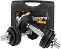 Produktbild: ScSPORTS® Kurzhantel Kurzhantel Set mit Koffer 15 - 20 kg