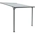 Produktbild: Home Deluxe - Vordach Haustür Cubis L - 294 X 150 Cm Anthrazit Größe L Haustürüberdachung Vordach Terrassendach Dach