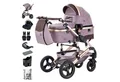 Produktbild: Daliya® Kombi-Kinderwagen BAMBIMO 3in1 Kinderwagen & Buggy mit Auto-Babyschale und Adapter, (XXL-Set inkl. Wickeltasche und Spieltisch, 15-tlg), Babyschale, Airless-Räder, Federung, weiche Matratze, Belüftungssystem