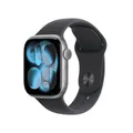 Produktbild: Apple Watch Series 11 GPS + Cellular 42mm Space Grey Aluminium Case with Black Sport Band - S/M (MF8A4ZR/A)