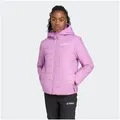 Produktbild: adidas TERREX Outdoorjacke W MT ESS P HO J wärmend durch Climawarm Technologie, mit Kapuze lila L (42/44)