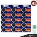 Produktbild: 15 x Batterien Murata eh. Sony CR2032 Lithium Knopfzelle 220mAh 3V