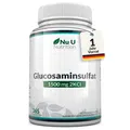 Produktbild: Glucosamin Sulfat 1500mg 2KCI Hochdosiert - 365 Tabletten - Versorgung für ei...