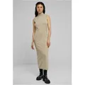 Produktbild: URBAN CLASSICS Maxikleid Ladies Knitted Eco Viscose Turtleneck Dress braun XS (34)