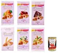 Produktbild: Bauli Testpaket Cornetti Croissant brioche kekse kuchen mit creme Custard, Pistacchio, Cioccolato, Albicocca, Classico, Ciliegia italien 6 packs + Itlaian Gourmet polpa 400g