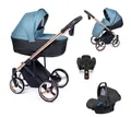 Produktbild: Coletto Kombi-Kinderwagen Fado 5 in 1 inkl. Sportsitz, Autositz, Iso und Zubehör in 10 Designs
