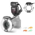 Produktbild: Makro Blitzring für Nikon Kamera 76W TTL Beleuchtung Zubehör Studio
