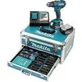 Produktbild: Makita DHP482RFX9 Akku-Schlagbohrschrauber - Schwarz/Grün