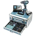 Produktbild: Makita 2-Gang-Akku-Schlagbohrschrauber Koffer Zubehör Schlagbohrer Werkzeug