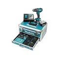 Produktbild: Makita Akku-Schlagbohrschrauber 18V 3,0 Ah 2 Akkus + Ladegerät im Alukoffer +