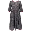 Produktbild: Guru-Shop Midikleid Boho Sommerkleid, bedrucktes wadenlanges Kleid.. alternative Bekleidung braun M
