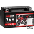 Produktbild: LANGZEIT YTX7A-BS Motorrad GEL Batterie 12V 7Ah 50615 Batterie ETX7A-BS CTX7A-BS