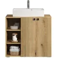 Produktbild: Purebliss Waschbeckenunterschrank Mit Waschbecken Eiche Dekor.